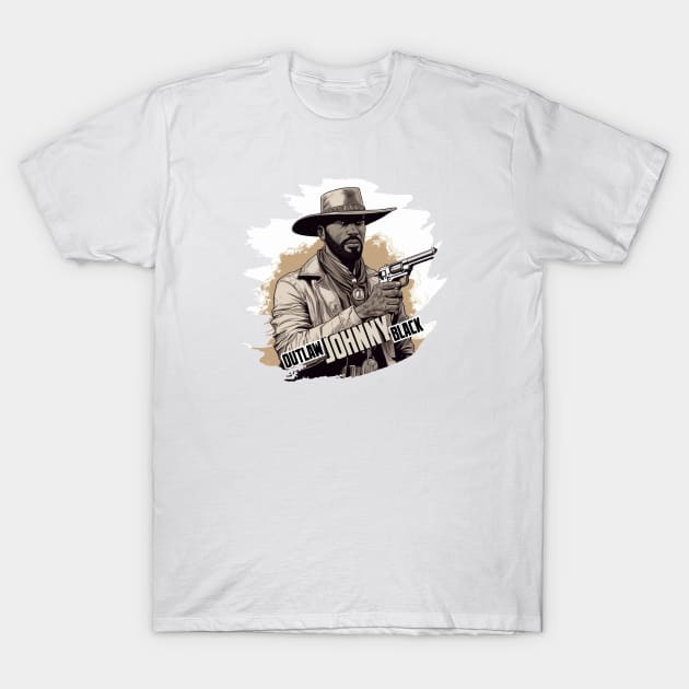 OUTLAW JOHNNY BLACK T-Shirt by Pixy Official